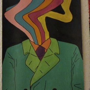 Behind The Suit Canvas Painting